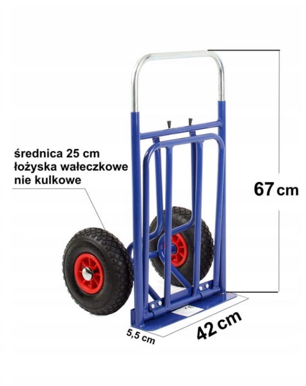 Wózek magazynowy, transportowy, taczkowy - składany