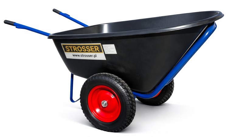 Duża taczka na liście