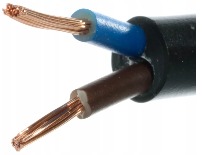 Przewód elektryczny czarny 2x1,5 OMY
