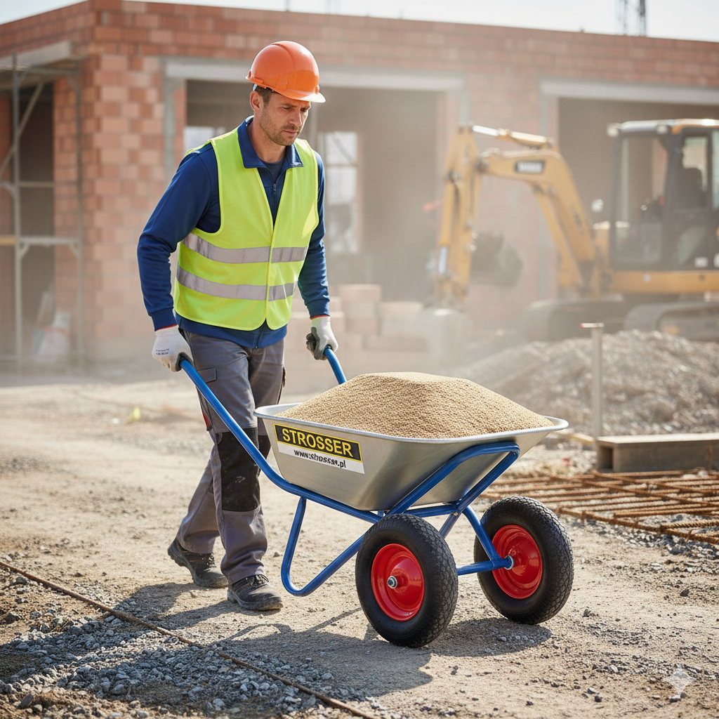 Ergonomiczne uchwyty taczki Strosser