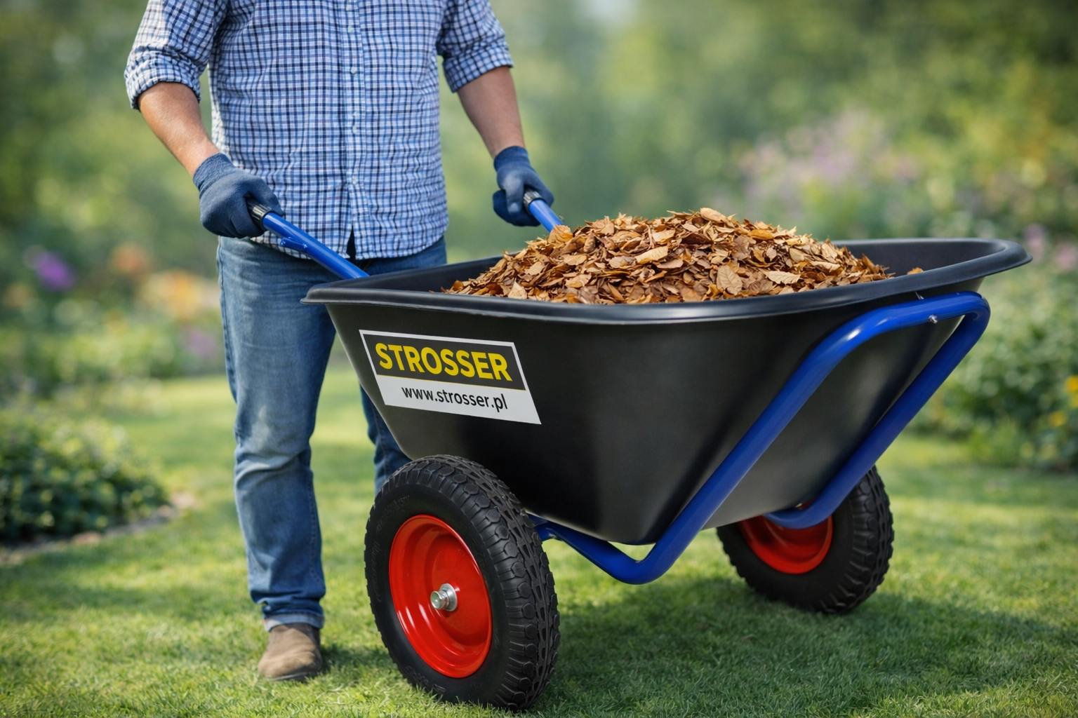 Wózek paszowy na trawę